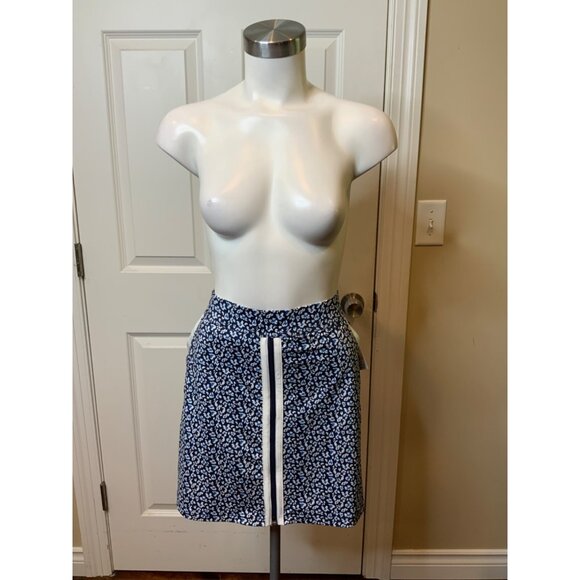 Belyn Key Navy Blue & White Animal Print Golf Skort, Size S, NWT! $108 - Picture 1 of 7